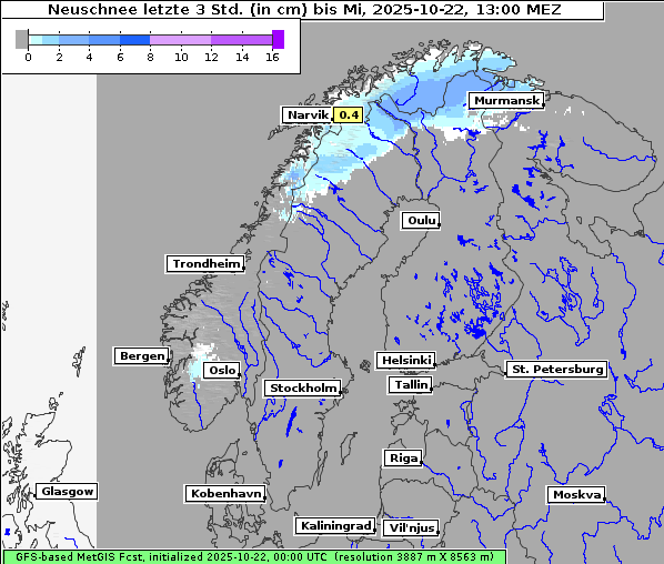 Neuschnee, 22. 10. 2025