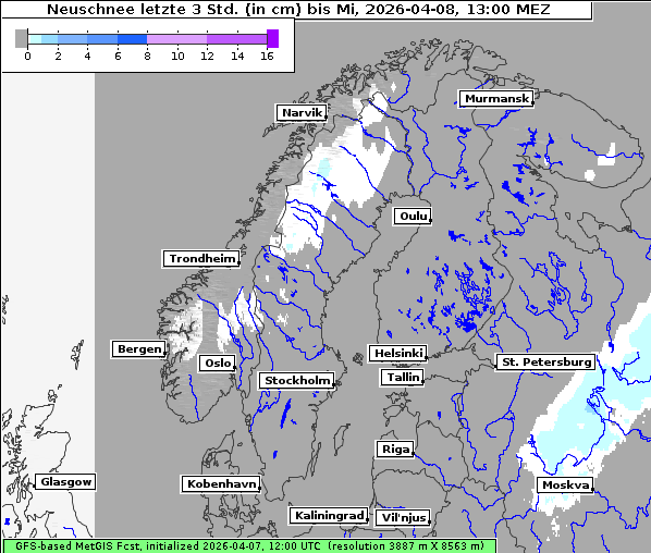 Neuschnee, 8. 4. 2026