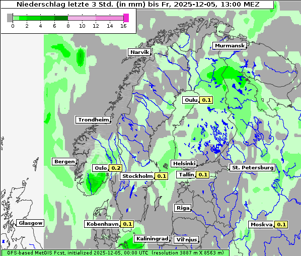Niederschlag, 5. 12. 2025