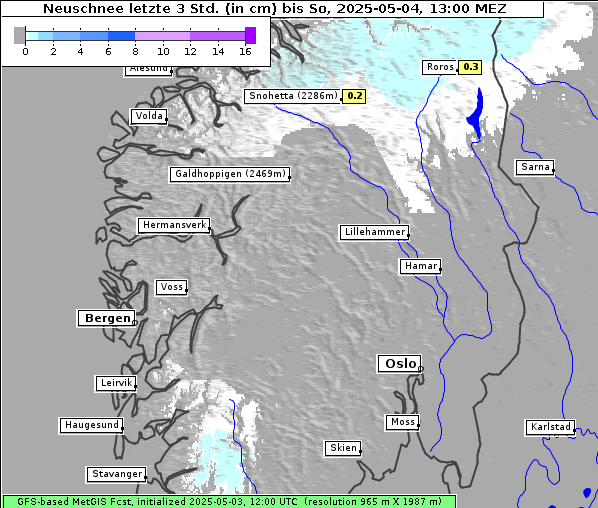 Neuschnee, 4. 5. 2025