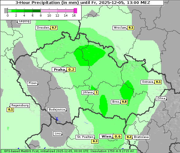 Niederschlag, 5. 12. 2025