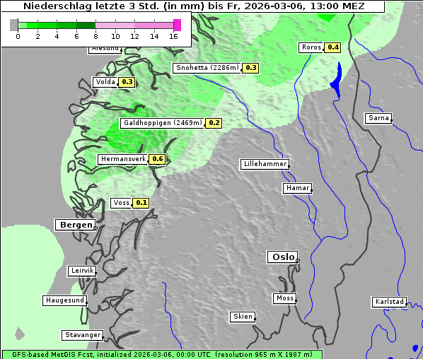 Niederschlag, 6. 3. 2026