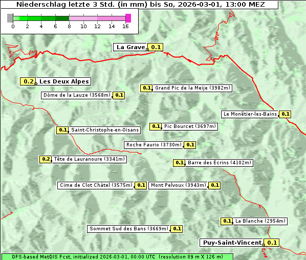 Niederschlag, 1. 3. 2026