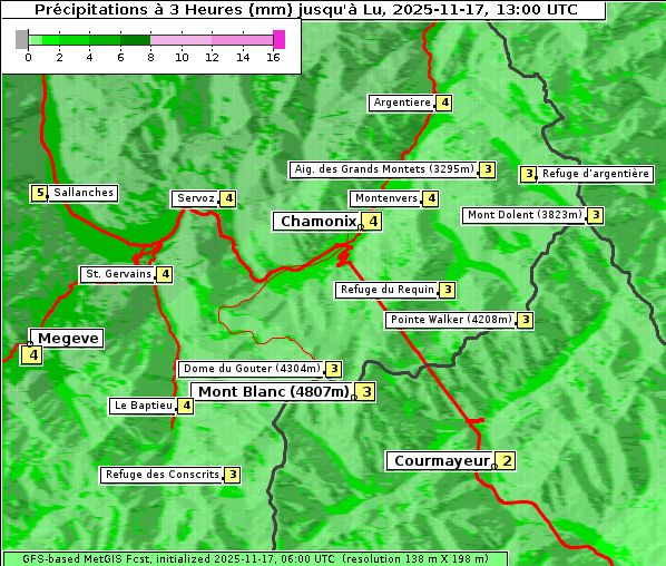 Niederschlag, 17. 11. 2025