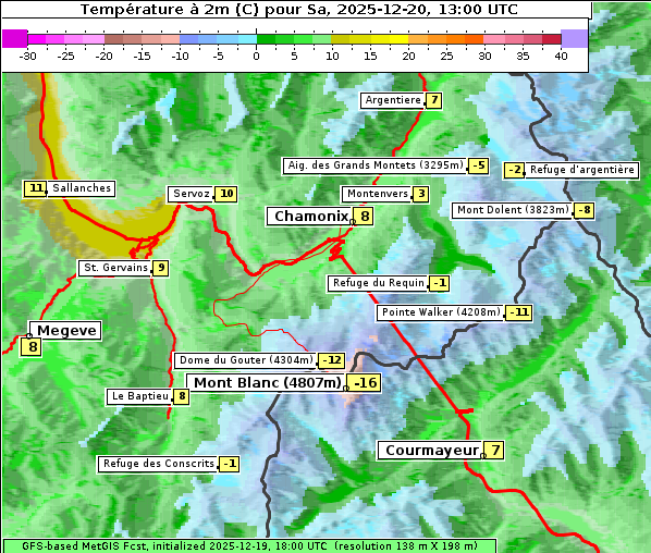 Temperatur, 20. 12. 2025