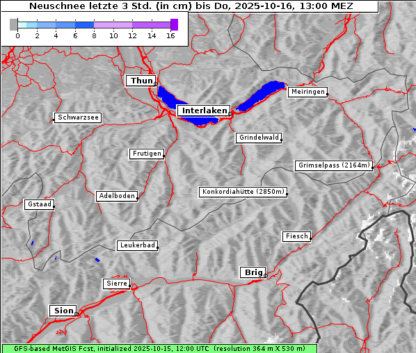 Neuschnee, 16. 10. 2025