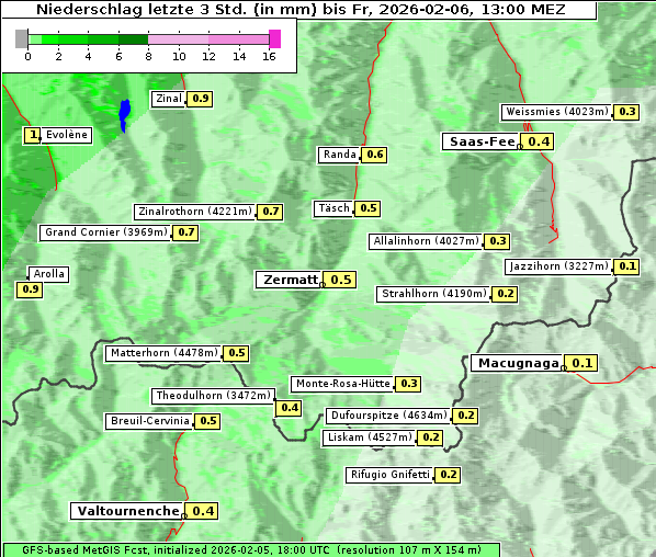 Niederschlag, 6. 2. 2026