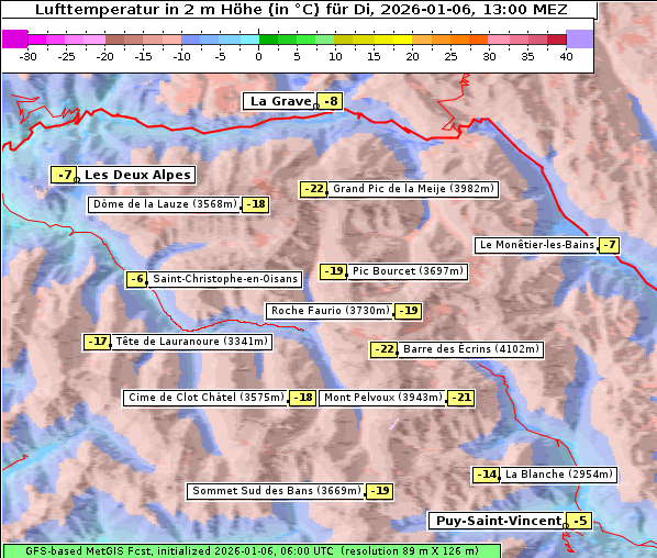 Temperatur, 6. 1. 2026
