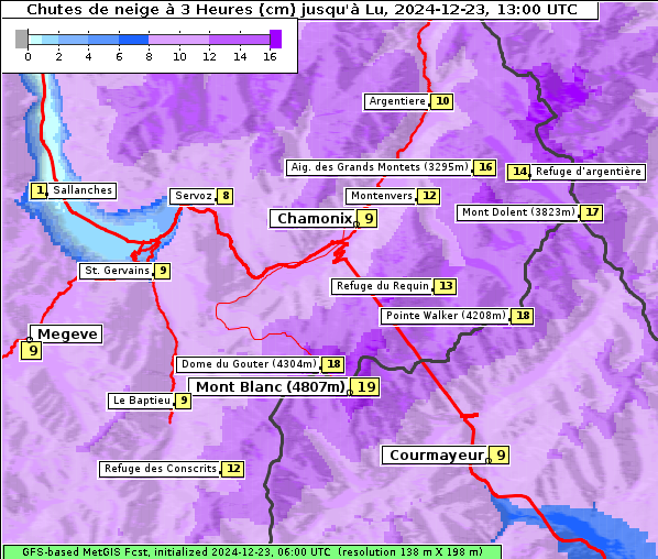 Neuschnee, 23. 12. 2024