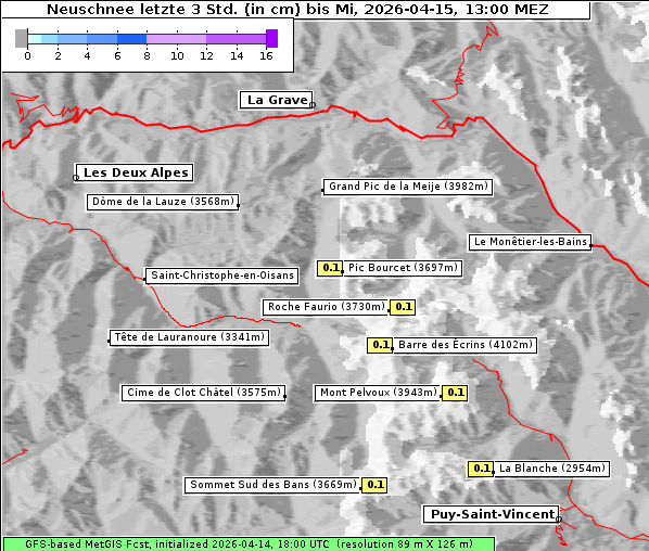 Neuschnee, 15. 4. 2026