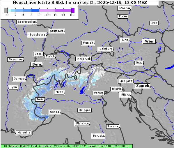 Neuschnee, 16. 12. 2025