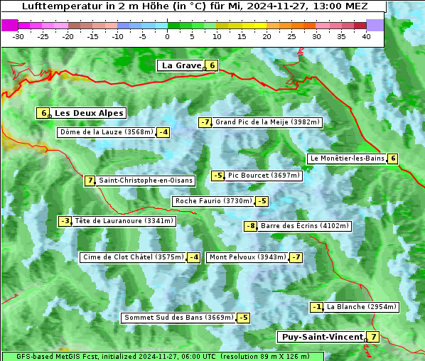 Temperatur, 27. 11. 2024