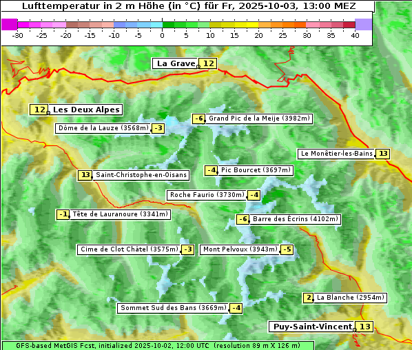 Temperatur, 3. 10. 2025