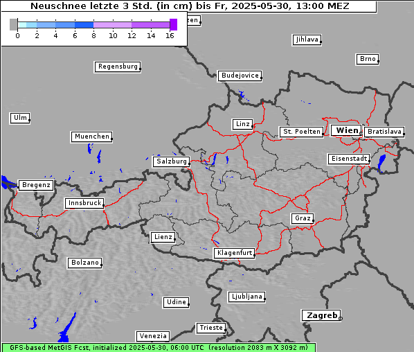 Neuschnee, 30. 5. 2025