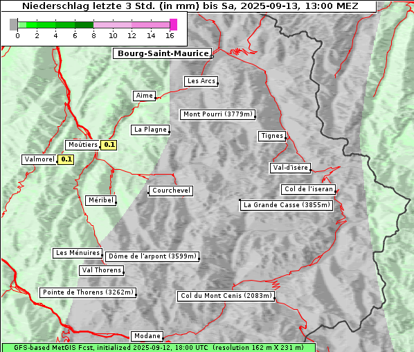 Niederschlag, 13. 9. 2025