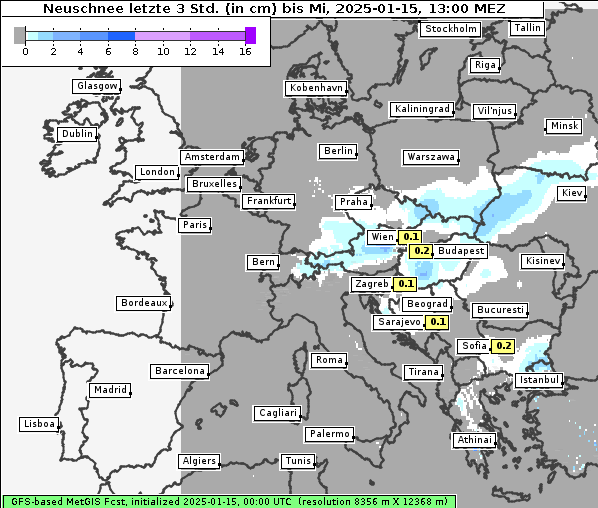 Neuschnee, 15. 1. 2025