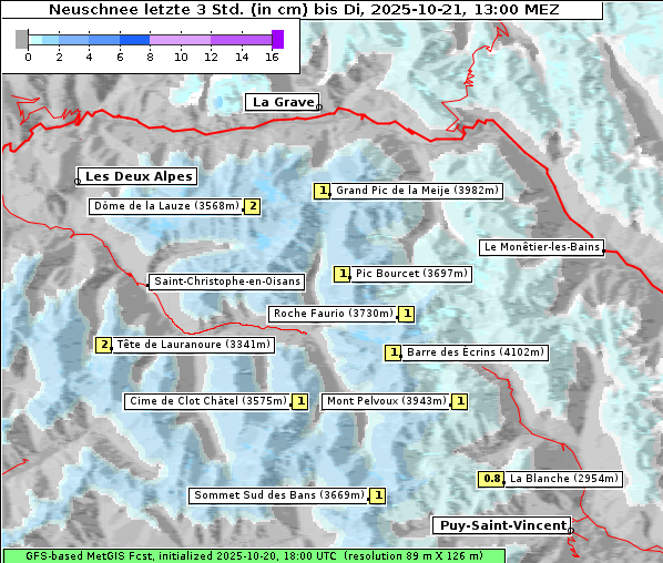 Neuschnee, 21. 10. 2025