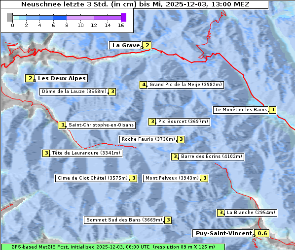 Neuschnee, 3. 12. 2025