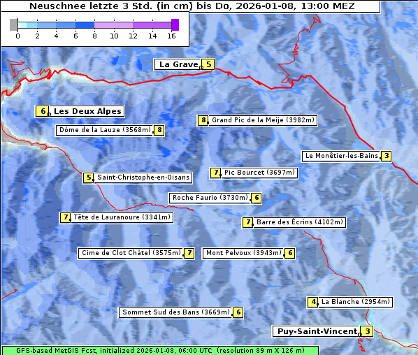 Neuschnee, 8. 1. 2026