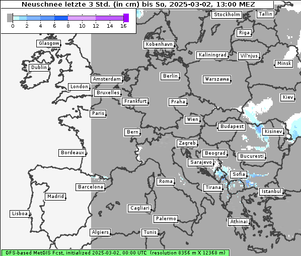 Neuschnee, 2. 3. 2025