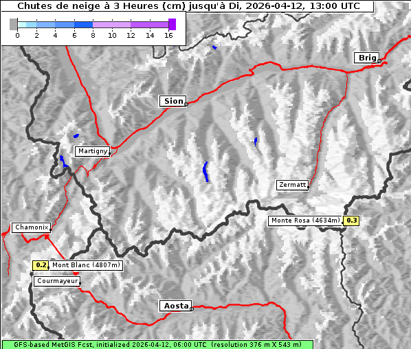 Neuschnee, 12. 4. 2026