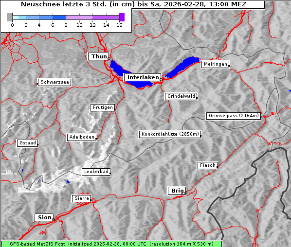 Neuschnee, 28. 2. 2026