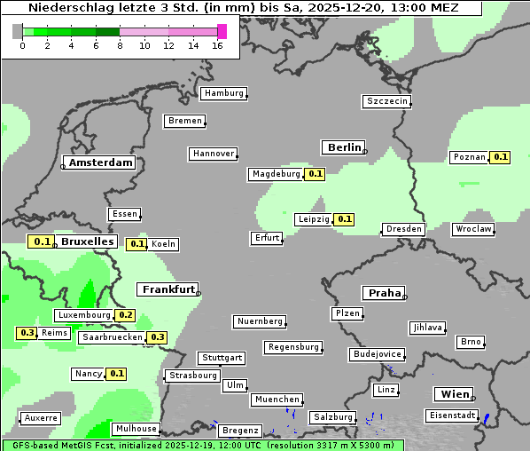 Niederschlag, 20. 12. 2025