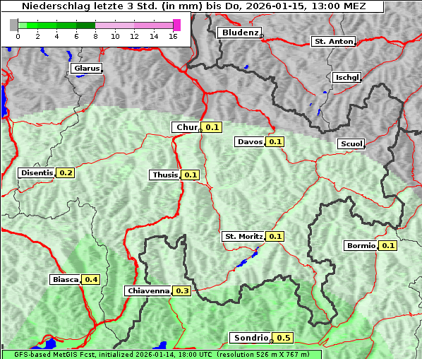 Niederschlag, 15. 1. 2026