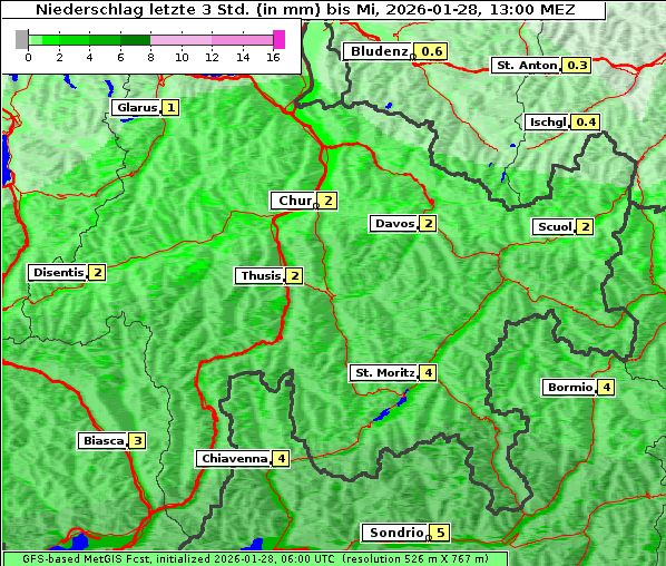 Niederschlag, 28. 1. 2026