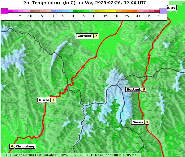 Temperatur, 26. 2. 2025