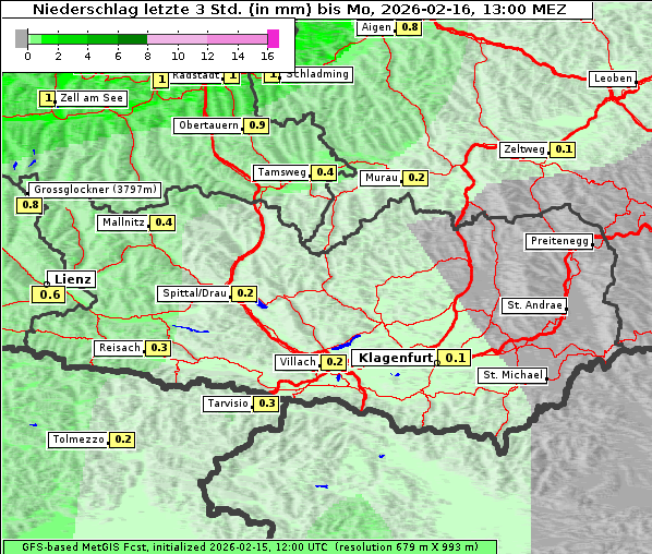 Niederschlag, 16. 2. 2026