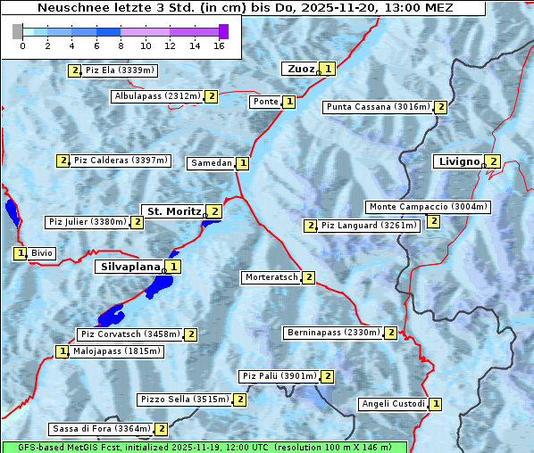 Neuschnee, 20. 11. 2025
