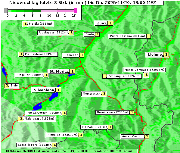 Niederschlag, 20. 11. 2025