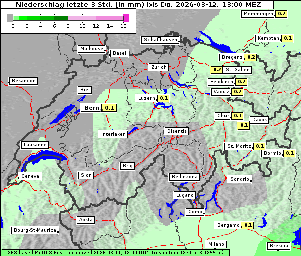 Niederschlag, 12. 3. 2026