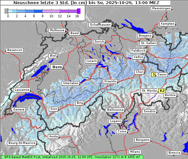 Neuschnee, 26. 10. 2025