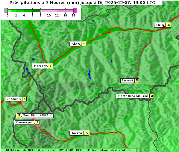 Niederschlag, 7. 12. 2025