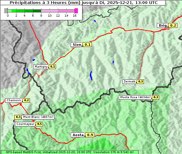 Niederschlag, 21. 12. 2025