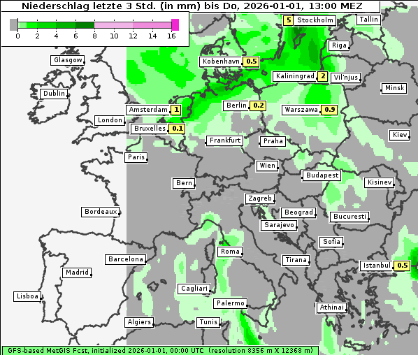 Niederschlag, 1. 1. 2026