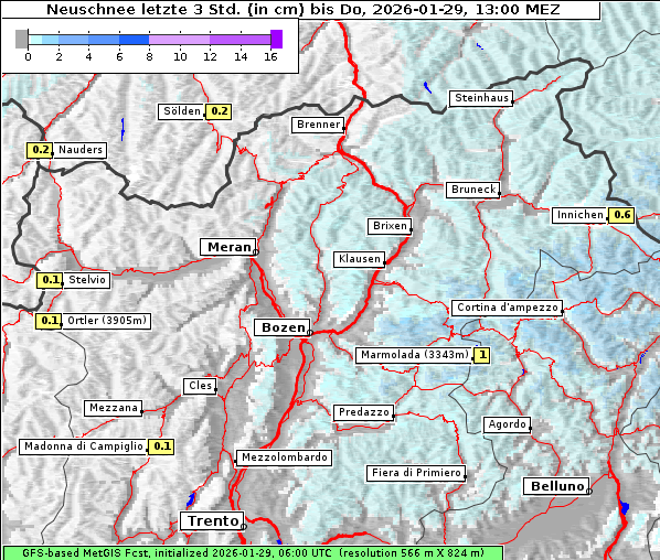 Neuschnee, 29. 1. 2026