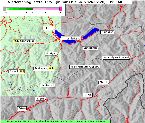 Niederschlag, 28. 2. 2026
