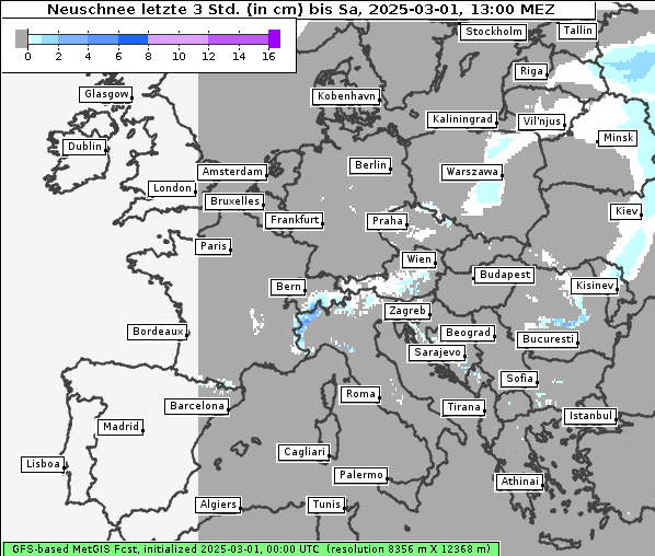 Neuschnee, 1. 3. 2025