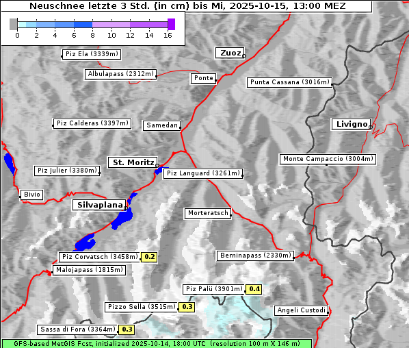 Neuschnee, 15. 10. 2025