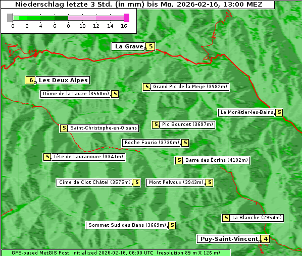 Niederschlag, 16. 2. 2026