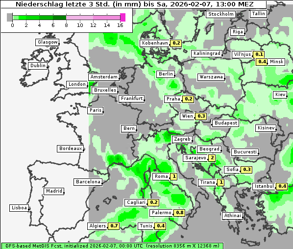 Niederschlag, 7. 2. 2026