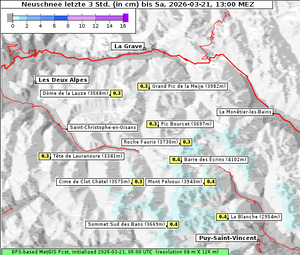 Neuschnee, 21. 3. 2026