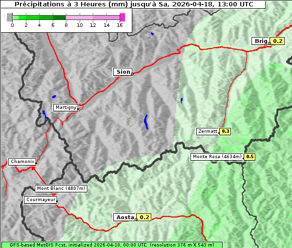 Niederschlag, 18. 4. 2026