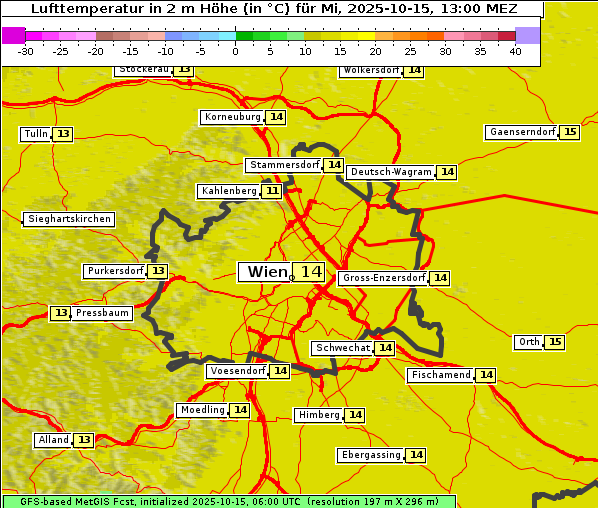 Temperatur, 15. 10. 2025
