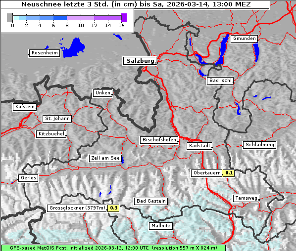Neuschnee, 14. 3. 2026