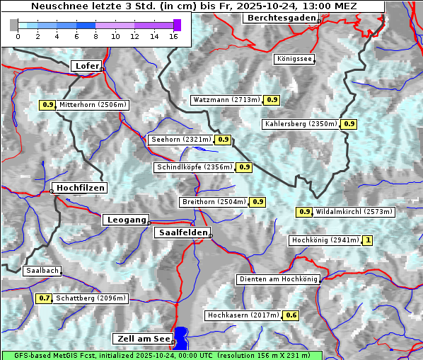 Neuschnee, 24. 10. 2025