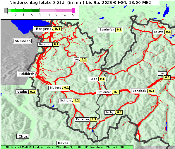Niederschlag, 4. 4. 2026
